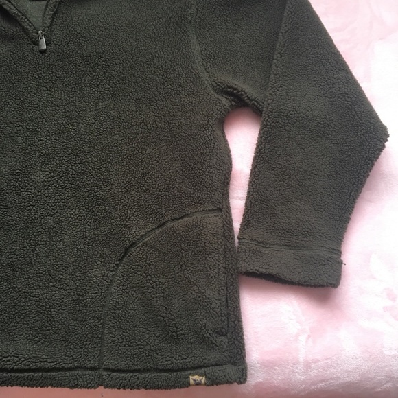 Men’s Brown Sherpa Fleece Quarter Zip (L) - Picture 3 of 14